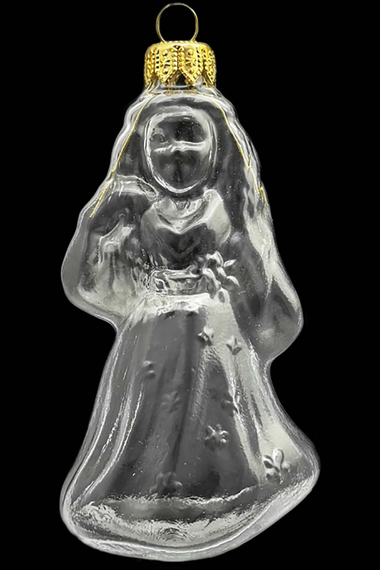 Стеклянная елочная игрушка Заготовка Красавица Весна 11 см 161521200